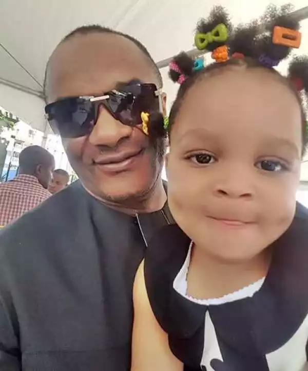 Future Miss World? Adorable Photo of Popular Actor, Saint Obi and His Beautiful Daughter Melt Hearts